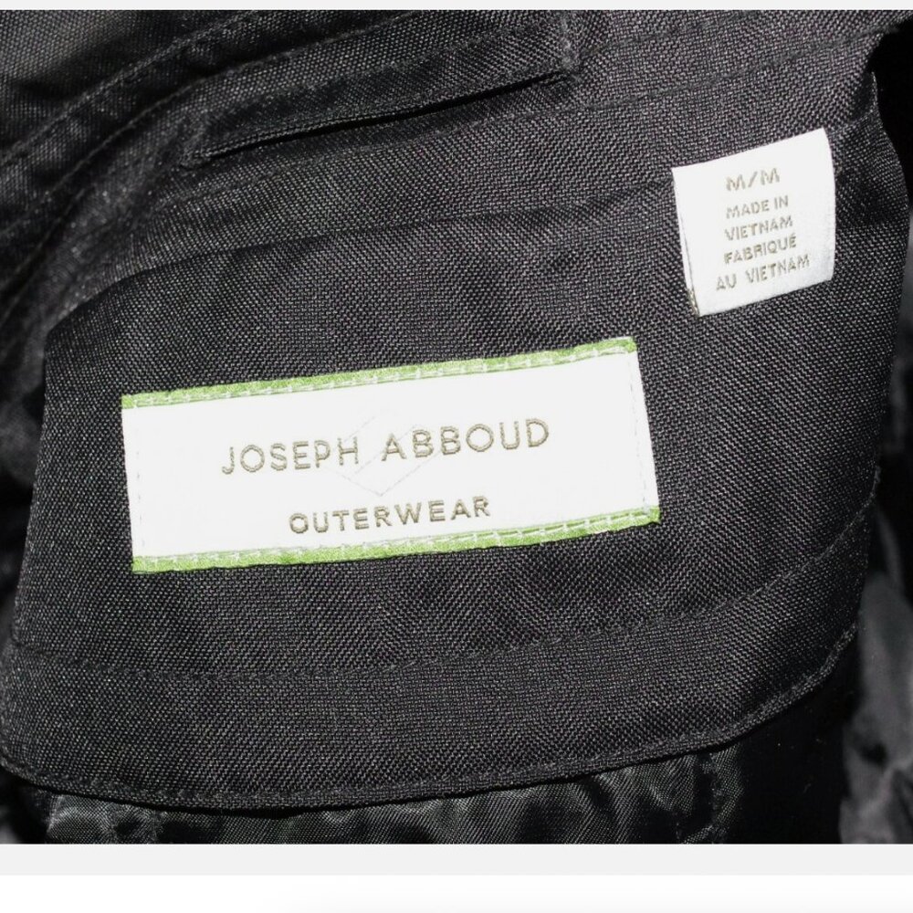 Joseph Abboud Black Polyester Double Breasted Lin… - image 3